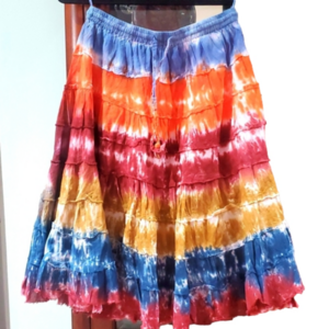 Jackpot Multi Color Tie Dyed Skirt New